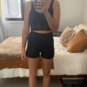 Year of Ours High Waist Ribbed Shorts